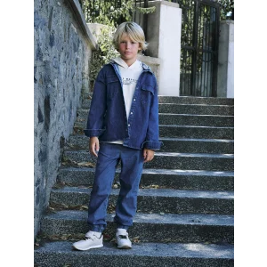 LCW Kids Indigo Beli Lastikli Erkek Çocuk Jogger Jean Pantolon