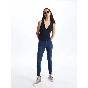 LCW Jeans Indigo Jüpiter Süper Skinny Fit Kadın Jean Pantolon