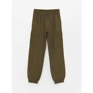 LCW Kids Haki Beli Lastikli Erkek Çocuk Kargo Jogger Pantolon