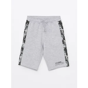 LCW Kids Gri Beli Lastikli Baskılı Erkek Çocuk Roller