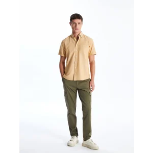 LCWAIKIKI Classic Haki Dar Kalıp Gabardin Erkek Chino Pantolon