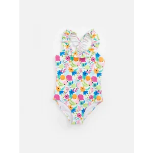 LCW Kids Karişik Hızlı Kuruyan Baskılı Kız Çocuk Mayo