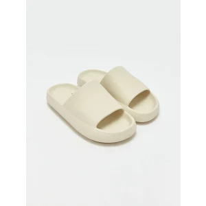 LCW STEPS Bej Kalın Taban Tek Bantlı Kadın Terlik