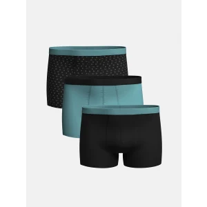 LC WAIKIKI Siyah Standart Kalıp Pamuklu Esnek Erkek Boxer 3lü