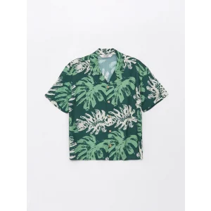 LCW Kids Yeşil Rahat Kalıp Erkek Çocuk Gömlek