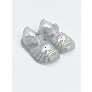 LCW STEPS Renksiz Baskılı Kız Bebek Sandalet