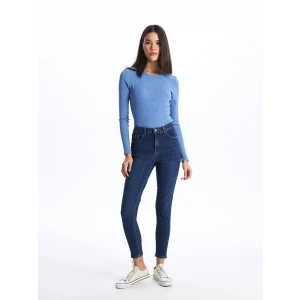 LCW Jeans Indigo Jüpiter Süper Skinny Fit Kadın Jean Pantolon