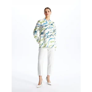 LCW Modest Beyaz Beli Lastikli Rahat Kalıp Kadın Pantolon