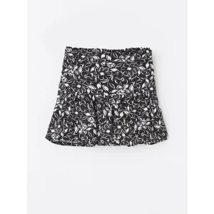 LCW Kids Siyah Beli Lastikli Kız Çocuk Şort Etek