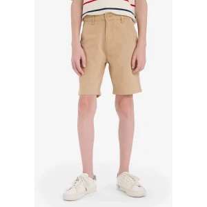 Defacto C2955 Bej Erkek Çocuk Gabardin Şort