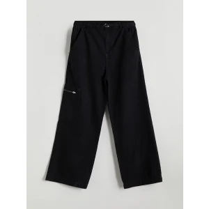 LCW Kids Siyah Beli Lastikli Kız Çocuk Jean Pantolon