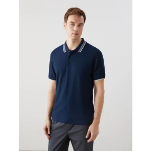 LCWAIKIKI Classic Lacivert Polo Yaka Kısa Kollu Erkek Tişört