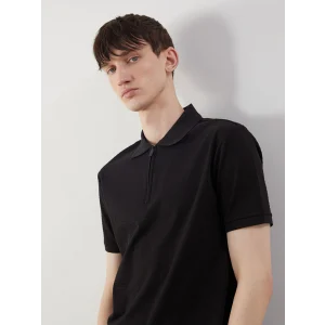 XSIDE Siyah Polo Yaka Erkek Tişört