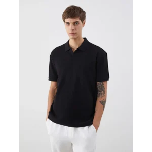 LCW Vision Siyah Polo Yaka Erkek Tişört