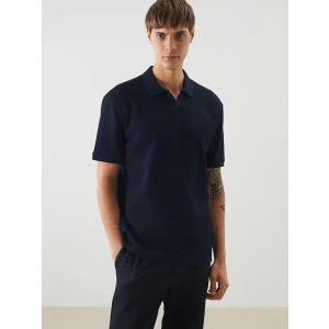 LCW Vision Lacivert Polo Yaka Kısa Kollu Erkek Tişört