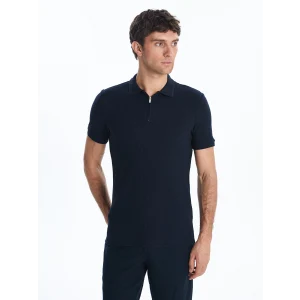 LCWAIKIKI Classic Lacivert Polo Yaka Erkek Tişört