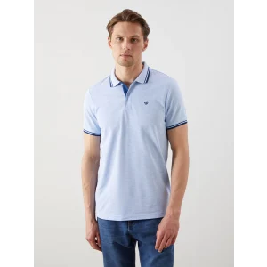 LCWAIKIKI Classic Mavi Polo Yaka Pike Erkek Tişört