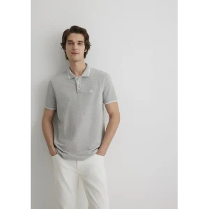 Mavi 064164-28387 Yaka Detaylı Gri Polo Tişört