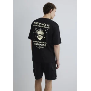 Mavi 0612670-900 This Place Is Baskılı Siyah Tişört