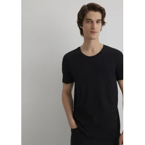 Mavi 064681-900 Flamlı Siyah Basic Tişört