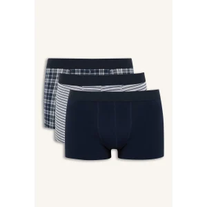 Defacto E2920 Lacivert Regular Fit Hayvan Baskılı 3lü Boxer