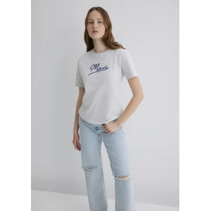 Mavi 1612421-87033 Mavi Nakışlı Gri Tişört