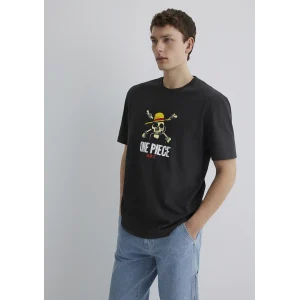Mavi 0612662-70092 One Piece Baskılı Antrasit Tişört