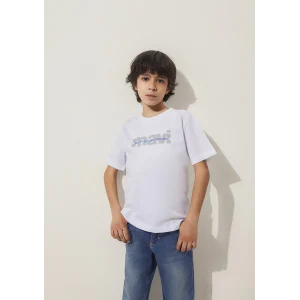 Mavi 6610286-620 Mavi Logo Baskılı Beyaz Tişört