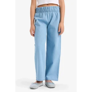 Defacto E6689 Mavi Kız Çocuk Wide Leg Jean Pantolon