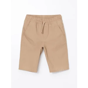 LCW Kids Bej Beli Lastikli Erkek Çocuk Bermuda