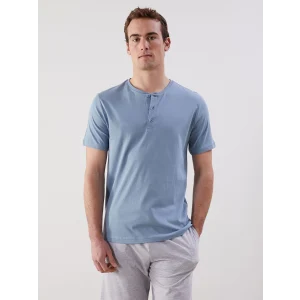 LC WAIKIKI Mavi Standart Kalıp Erkek Şortlu Pijama Takımı