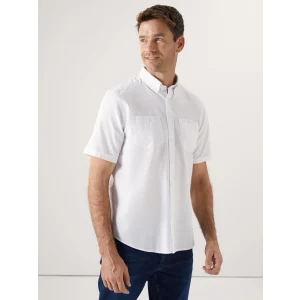 LCWAIKIKI Classic Beyaz Regular Fit Kısa Kollu Poplin Erkek Gömlek