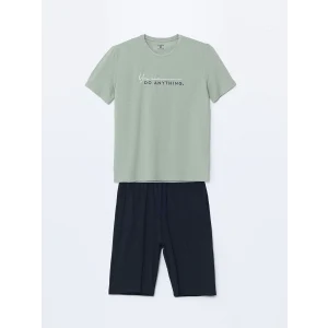 LC WAIKIKI Lacivert Standart Kalıp Erkek Şortlu Pijama Takımı