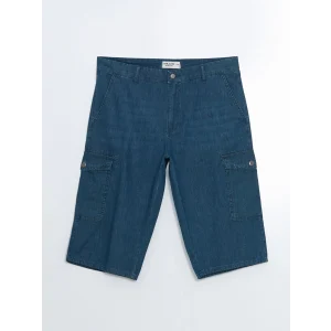 LCW Jeans Yeşil Standart Kalıp Erkek Jean Şort