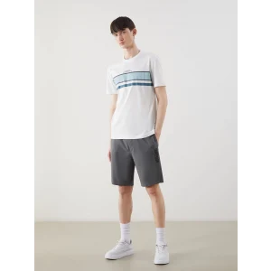 XSIDE Gri Standart Kalıp Baskılı Erkek Şort