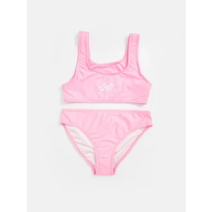 LCW Kids Pembe Hızlı Kuruyan UV Korumalı Kız Çocuk Bikini