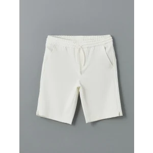 LCW Vision Ekru Beli Lastikli Dokulu Erkek Çocuk Şort