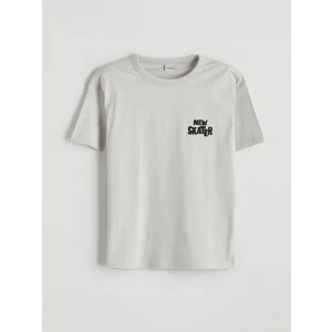 LCW Kids Bej Bisiklet Yaka Erkek Çocuk Tişört