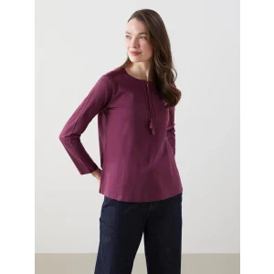 LCW Grace Mürdüm Bağlamalı Yaka Nakışlı Kadın Bluz