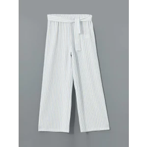 LCW Kids Mavi Beli Lastikli Kız Çocuk Pantolon