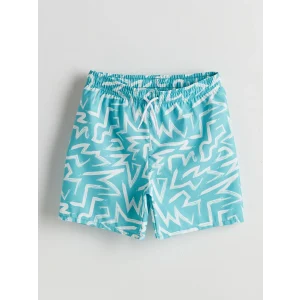 LCW Kids Turkuaz Hızlı Kuruyan UV Korumalı Erkek Çocuk Deniz Şortu