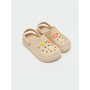 LCW STEPS Bej Baskılı Kadın Plaj Sandaleti