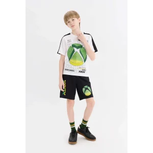 Defacto E4191 Beyaz Erkek Çocuk Xbox 2li Takım Kısa Kollu Tişört Beli Lastikli Şort