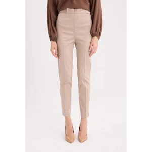 Defacto J8743 Kahve Sigaret Normal Bel Düz Paça Saten Pantolon