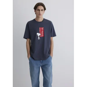 Mavi 0612660-70726 Peanuts Baskılı Mavi Tişört