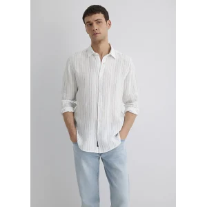 Mavi 0211525-89288 Çizgili Mavi Gömlek