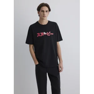 Mavi 0612661-900 Peanuts Baskılı Siyah Tişört