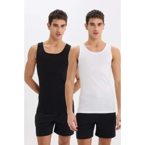 Defacto Y9056 Siyah Slim Fit Dar Kesim Ribana 2li Atlet