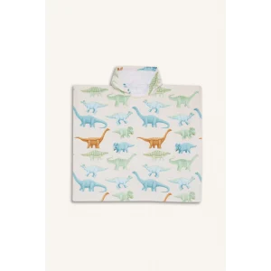 Defacto E3925 Bej Erkek Çocuk Desenli Pamuklu Panço Havlu