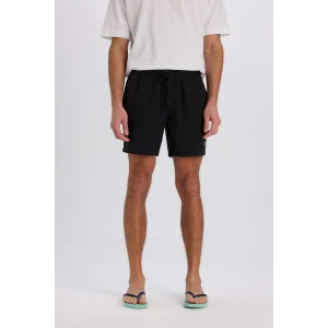 Defacto N0131 Siyah File Astarlı Kısa Boy Deniz Şortu